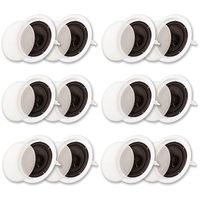 Acoustic Audio SP8c Flush Mount in Ceiling Speakers with 8" Woofers 6 Pair Pack