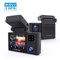 AUTO VOX Dual Dash Cam Front and Inside 1920x1080P,Infrared Night Vision,Integrated Design of Built-in GPS with Magnetic Bracket in Car Dashboard Camera, 24Hours Parking Mode,Sony Sensor by Aurora