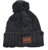 BearsFire Wireless Bluetooth Music Hat Knitted Winter Hat Magic Hat Headphone Headset Earphones MP3 Speaker Music Player Hands-Free Hat Women/Men Winter and Spring Warm Hats Beanie Hat (Black)
