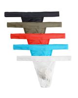 Summer Code Mens Micro Mesh Stretch Thong T-Back Sexy Underwear