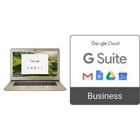 Acer Chromebook 14, Aluminum, 14-inch Full HD, Intel Celeron N3160, 4GB LPDDR3, 32GB + G Suite Business monthly subscription
