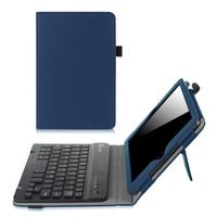 Fintie iPad Mini 1/2/3 Keyboard Case - Premium PU Leather Folio Stand Cover with Removable Wireless Bluetooth Keyboard for Apple iPad Mini 1 / iPad Mini 2 / iPad Mini 3, Navy
