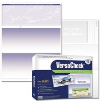 VersaCheck Security Business Check Refills: Form #1000 Business Voucher - Blue - Prestige - 500 Sheets