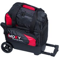 Moxy Bowling Products Single Deluxe Roller Bowling Bag- Red/Black