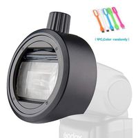 Godox S-R1 Flash Speedlight Adapter,AK-R1 Round Flash Head Accessories Adapter for Godox TT685 V860II V350 TT600 TT350 V850II Yongnuo Canon Nikon Sony Flash