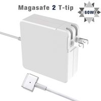 Mac Book Pro Charger (T-Tip) Power Adapter, Replacement for Apple MacBook Pro with 13-inch, Suitable for MacBook Air, Magsafe 2 with Retina Display-After Late 2012 (60W)