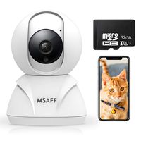 Wireless Security Camera - MSAFF 1080P HD Indoor WiFi Home Cameras with 32GB MicroSD Card, Pan/Tilt/Zoom Baby Pet Monitor w/2 Way Audio, Night Vision, Motion Detection