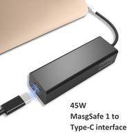 USB C Adapter Compatible with MagSafe 1 (L-Tip) Output 45W, Dreamvasion Type C Charging Converter Compatible for MacBook Air A11237 / A1269 / A1270 / A1304 / A1369/A1370, Support 87W/61W Power Adapter