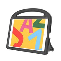 for iPad 10.2 inch 2019 Case for Kids, JKRED Children Safe EVA Rubber Handle Tablet Stand Shockproof Case Cover Shell for iPad 10.2" 7th 2019 (Black)