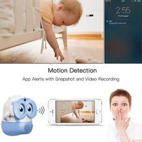 KUBY Cam (Blue), Indoor/Outdoor Baby/Home Surveillance Camera.Build-in Battery, Charge 4 Hours Can Keep Running 12 Hours Wireless Monitoring.Support Two-Way Conversation! Motion Detection Included!