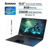 Lenovo 15.6 inch 360 Convertible Touchscreen Laptop, 15.6" FHD (1920x1080) Display, Intel Core i5-7200u 2.5GHz, 8GB RAM, 256GB SSD, Win 10 W/ 49.99 Ink Pen (15.6" | i5-7200u | 8GB | 256GB)