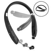 Bluetooth Headset, Bluetooth Headphones SX991-LBell Wireless Neckband Design with Foldable Retractable Headset for Samsung Galaxy S9 Note 8 and Other Bluetooth Enabled Devices
