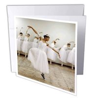 3dRose Happy ballet dancer romantic dress wearing converse sneakers,the joy of being different - Greeting Cards, 6 x 6 inches, set of 6 (gc_10015_1)