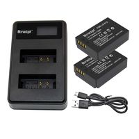Bonadget 2 Pack LP-E12 Battery and Charger with LCD display for Canon EOS M100, Rebel SL1, EOS100D, EOS-M, EOS M2, EOS M10 Mirrorless Digital Camera