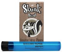 Skunk Natural Hemp Single Wide Rolling Papers (1 Pack) with Rolling Paper Depot Kewltube