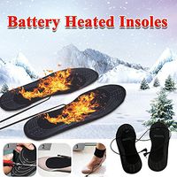 Samber Electric Mules Clogs Warming Insoles Battery-Operated Foot Warmer Heating Shoes Insoles Feet Electric Thermal Feet Shoe Insoles Battery Heated Insoles (C)