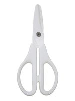 MOJO-HOME Ceramic Scissors Kitchen Utility Office Classroom Cooking Scissors Shears - White Blade/White Handle