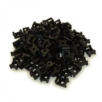 MyCableMart Cable Tie Mount 22mm 100 Pack, Black