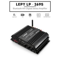 Nobsound Lepy Hi-Fi Stereo Multimedia 4-Channel 180w (45W x 4) Bluetooth Power Amplifier Audio Amp Booster USB SD DVD CD FM MP3 for Car Vehicle Home Booster Remote Control & LED Display Screen