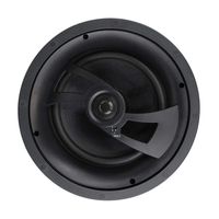 Aperion Audio 8 Inch 2-Way Long-Throw Angled in-Ceiling Speaker with Pivoting 1" Titanium Dome Tweeter (Each, Black) (8" in-Ceiling)