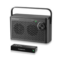 Wireless TV Speakers for Hard of Hearing, Portable TV Soundbox, Seniors Hearing Assistance Speaker for TV with Headphone Jack (TV Need Audio Output or 3.5mm Jack)