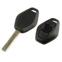 Key Fob Keyless Entry Remote Shell Case & Pad fits BMW 3, 5, 7, X, Z, M Series Keys