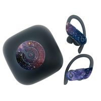 Woocon Decal for Beats PowerBeats Pro 2019 Abstract Art Audio Decal- Waterproof - Aesthetic - Trendy Stickers - Ultra Thin，Extra Durable 100% Vinyl Decal (Starry Sky/Dazzling Galaxy)