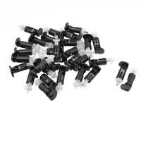 uxcell Black White Plastic Mounting Clip for Intel CPU Cooler 30 Pcs