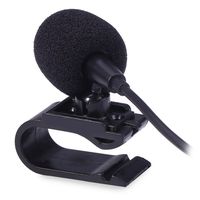 FuNion External Microphone 3.5mm Portable Car Mic DVD Radio Laptop Stereo Player Head Unit with 3m Cable Plug and Play