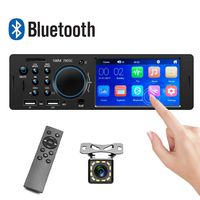 MP5 Car Player AMprime 1 Din Car Radio 4.1 Inch Touch Screen Music Player Car Stereo Bluetooth Dual USB AUX SD + Backup Camera