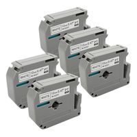 Label Orison 5PK Compatible M Tape M231 MK231 M-K231 M-231 Compatible with Brother Ptouch Label Maker PT-70BM,PT-M95,PT-90,PT-70,PT-65,PT-70SR,PT-85, (1/2")12mm,0.47-Inch Black on White