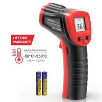 Eventek Infrared Thermometer, -50°C~550°C (-58°F~1022°F) IR Laser Thermometer, Non-Contact Digital Temperature Gun, Red/Black