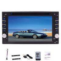 Eincar 6.2 Inch Double DIN DVD CD Player Car Radio 800 480 High-Resolution Capacitive Touch Screen Autoradio Stereo Headunit Support Multimedia Player HD 1080P AM FM RDS Radio Built-in Bluetooth