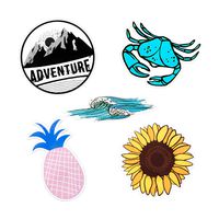 Vinyl Sticker Adventure Pack | Perfect for Water Bottles, Phone Cases, Computers and Much More! | Waterproof & Easily Removable