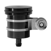 CNC Aluminum Oil Cup Front or Rear Brake Fluid Reservoir For Yamaha FZ01 FZ03 FZ07 FZ09 FZ10 YZF R1 R3 R6 R25 R15 R125 For Kawasaki Z250 Z650 Z750/R/RR Z800 Z900 Z1000/sx (Black)