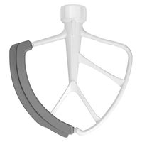 6 Quart Flex Edge Beater for KitchenAid Bowl-Lift Stand Mixers/KitchenAid Mixer Attachment-White