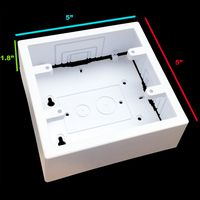 Electriduct 500 Series Raceway Accessory Double Junction Box (White)