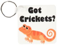 3dRose Got Crickets, Orange Key Chains, Set of 2 (kc_193331_1)