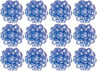 The Gift Wrap Company Decorative Confetti Gift Bows, Medium, Light Blue,pack of 12