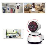 fannay 720P HD Wireless Network Camera Home Surveillance Security Video Monitor Dome Cameras-SD Card is not Included