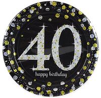 Sparkling Celebration 40 Paper Dessert Plates (24 Count)