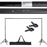 Adjustable Background Backdrop Support Stand Crossbar System Photo Studio 10 Ft