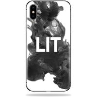 MightySkins Skin Compatible with Apple iPhone X - Lit | Protective, Durable, and Unique Vinyl Decal wrap Cover | Easy to Apply, Remove, and Change Styles | Made in The USA