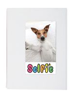 Selfie 2.25 x 3.5-inch Photo Album - Holds 20 Photos (White) for Polaroid PIF-300 Instant & Fuji Instax Mini Film