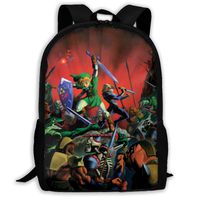Ocarina-of-Time Women Men Backpack Outdoor Multipurpose Shoulders Laptop Bag Knapsack Daypacks