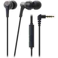Audio-Technica ATH-CKR3iS SonicPro In-Ear Headphones with In-line Mic & Control, Black