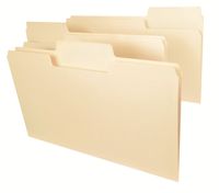 Smead SuperTab Heavyweight File Folder, Oversized 1/3-Cut Tab, Legal Size, Manila, 50 Per Box (15401)