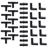 (30) 1/2" POLY ALLOY PEX FITTINGS 10 EA-ELBOW, COUPLER, TEE