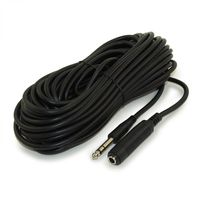 MyCableMart 50ft 1/4" Stereo Extension Cable, Male to Female, 28AWG, Nickel Plated