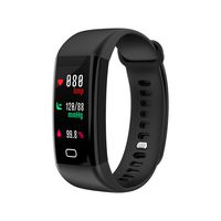 Kapel Fitness Tracker IP68 Bluetooth 4.0 Touch Screen OLED Color 0.96 Inch Battery 110mAh Pedometer, Pressure Monitor, Sleep Monitor, Remote Camera, Message Notifications for Android and iOS, Black